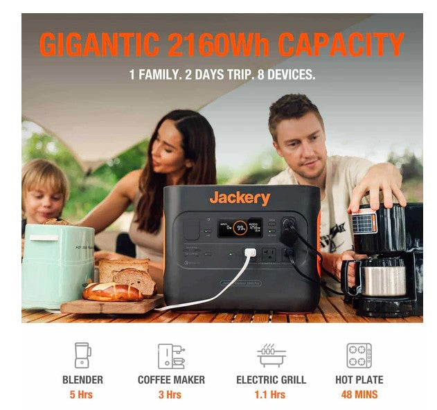 Jackery, Jackery Explorer 2000 Pro Portable Power Station 2160Wh 2200W Manufacturer RFB