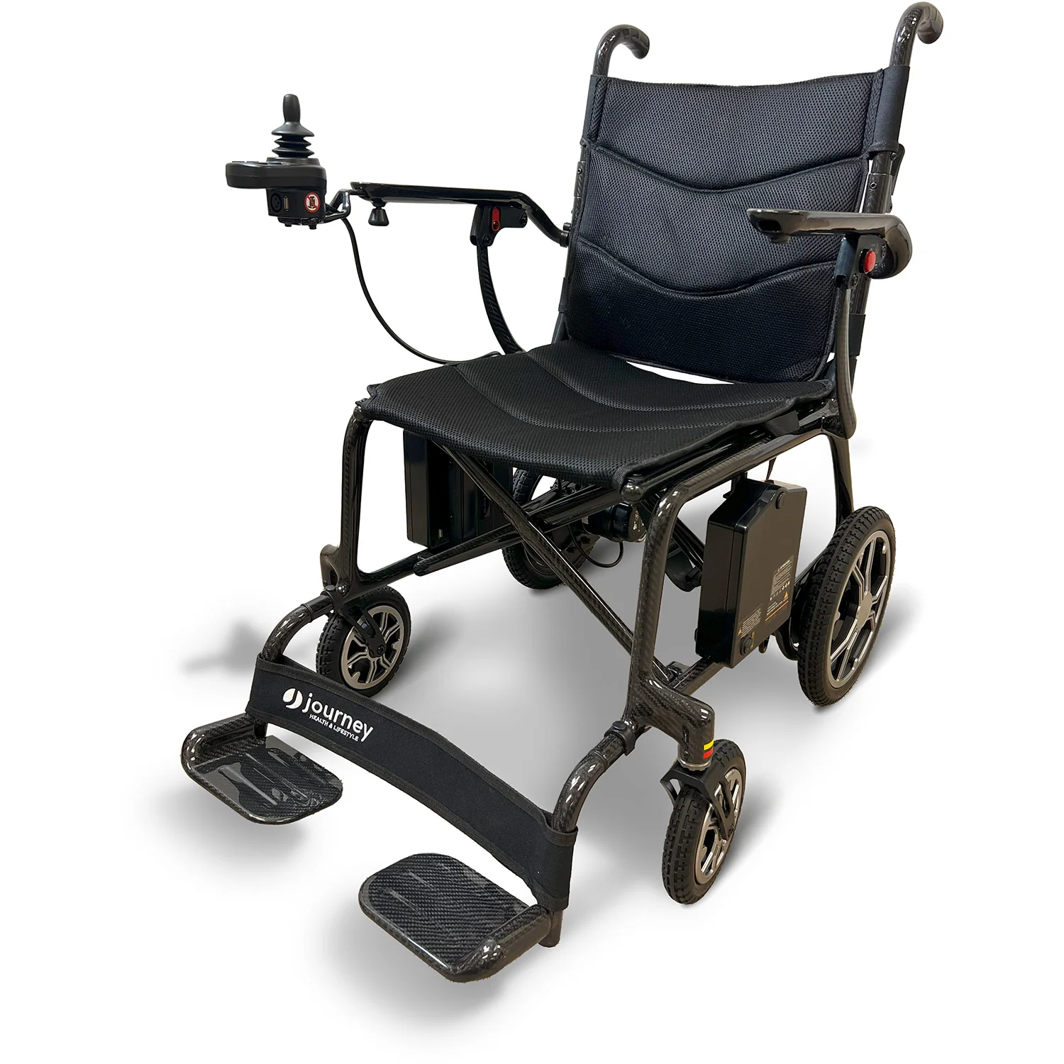 Journey, Journey Air Elite Folding Power Chair 24V 10Ah 150W 3.7 MPH 9.3 Mile Range Black 08642 New