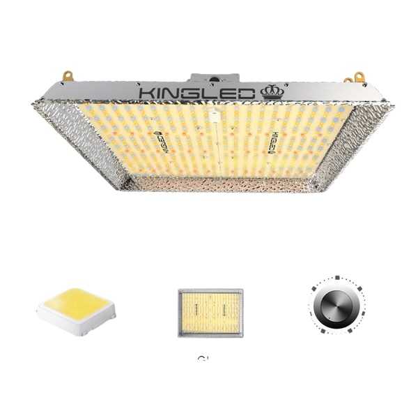 KINGLED, KINGLED 2000W Quantum Dimmable LED Grow Light With 684pcs Samsung LED's 4x4ft Coverage Full Spectrum for Hydroponics Greenhouse Commercial Indoor New