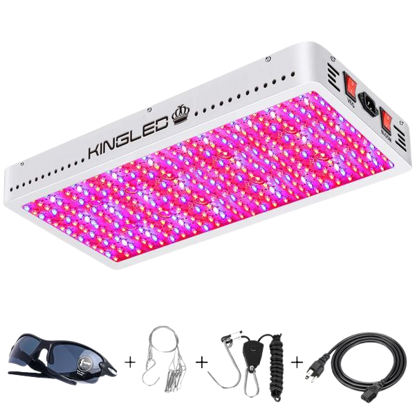 KINGLED, KINGPLUS 4000W Double Chips LED Grow Light Full Spectrum for Greenhouse and Indoor Plant Flowering Growing New