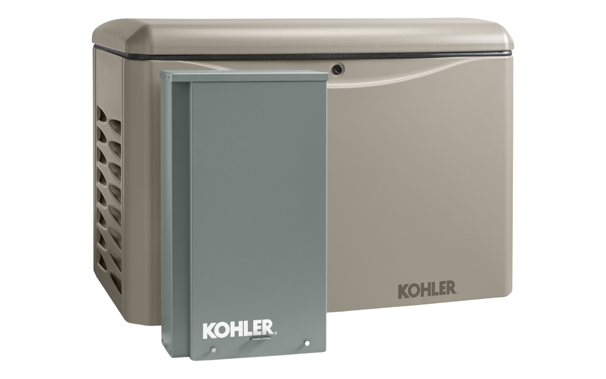 Kohler, Kohler 20RCAL-200SELS 20KW Standby Generator Air Cooled with 200 Amp Automatic Transfer Switch and OnCue Plus Switch New