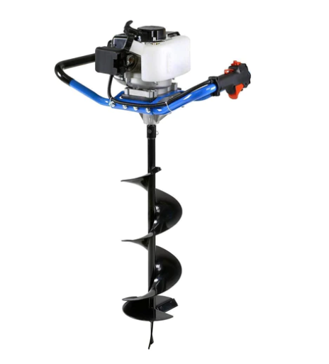 Landworks, Landworks GUO021 8" x 30" Bit 3HP 52cc 2 Stroke Engine Gas Earth Auger with Fishtail New