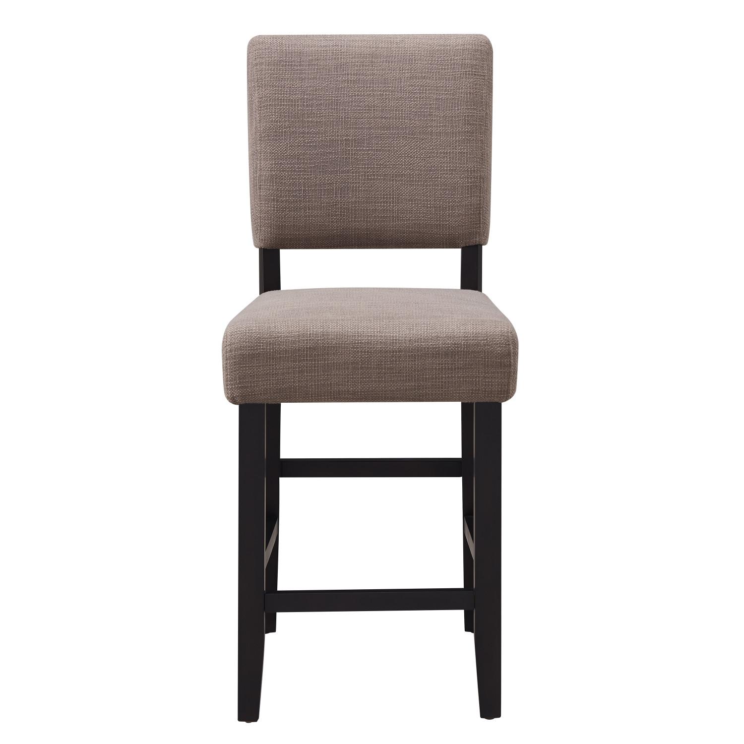 Leick Home, Leick Home 10086-BLKGL Counter Stool in Black and Gray Set of 2 New