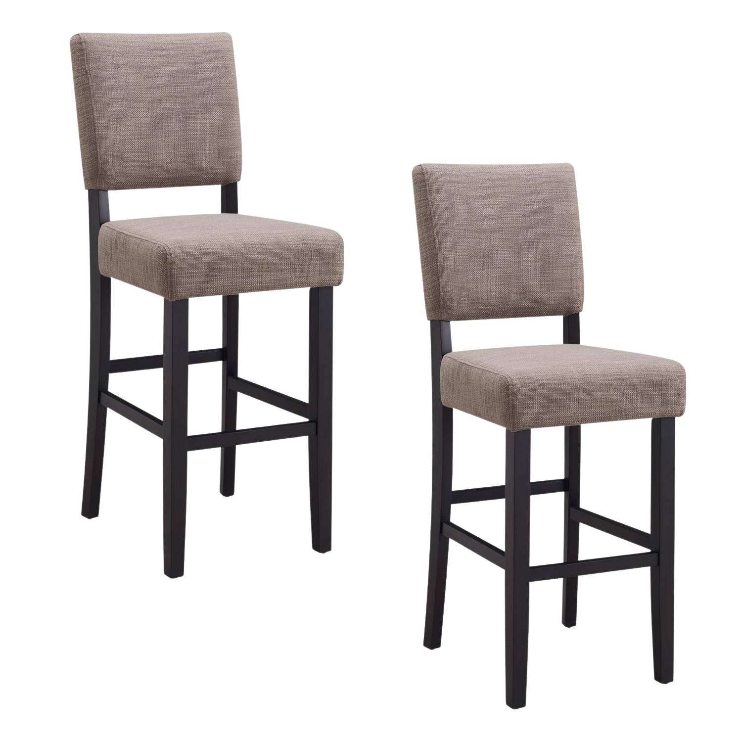 Leick Home, Leick Home 10087-BLKGL Bar Stool in Black and Gray Set of 2 New