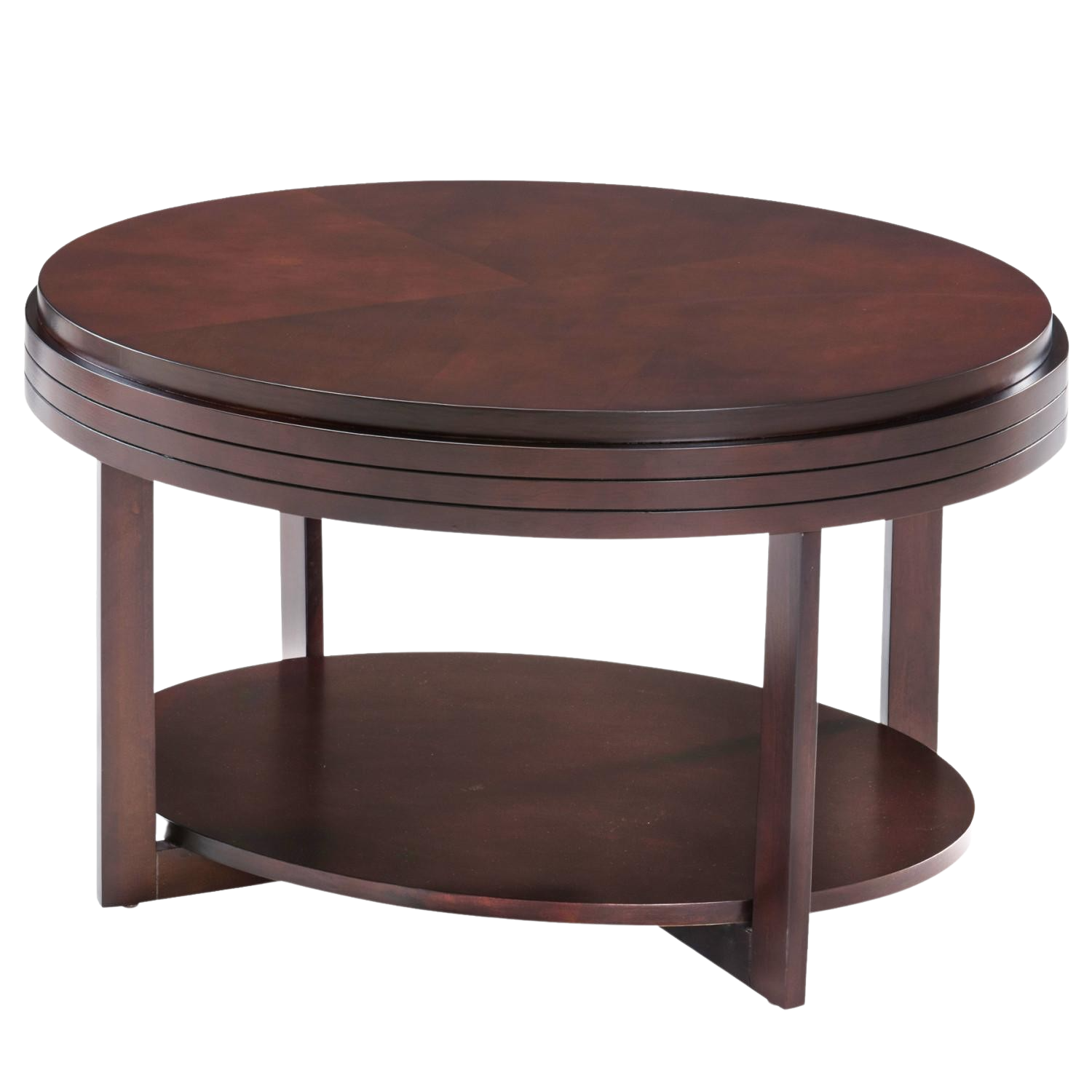 Leick Home, Leick Home 10109-CH Favorite Finds Oval Apartment Coffee Table in Chocolate Cherry New