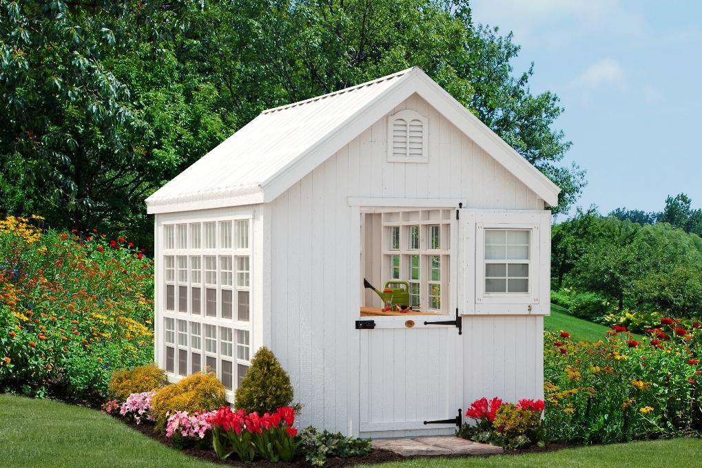 Little Cottage Company, Little Cottage Company 10 ft. x 12 ft. Colonial Gable Greenhouse DIY Kit New