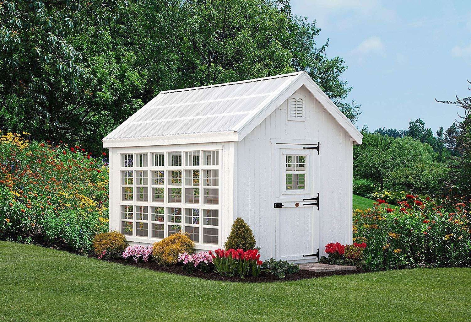 Little Cottage Company, Little Cottage Company 10 ft. x 16 ft. Colonial Gable Greenhouse DIY Kit New