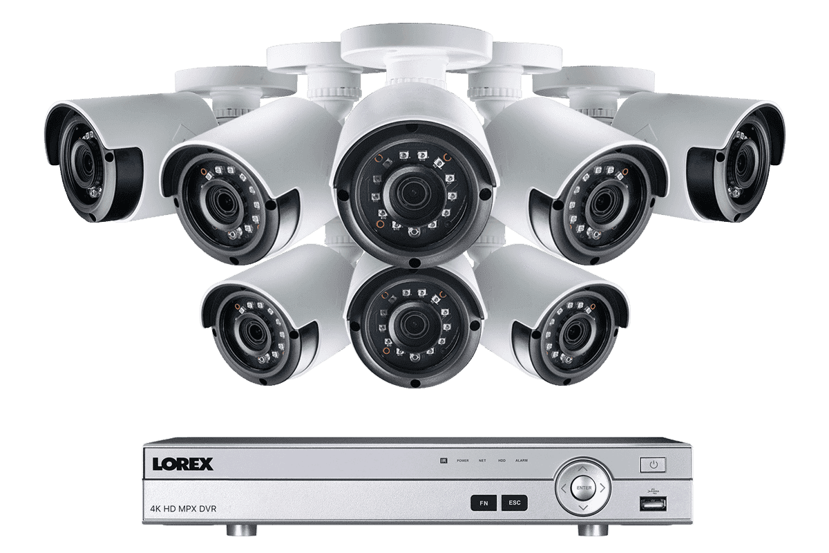 Lorex by Flir, Lorex 2KMPX88 Super HD 4MP 8 Camera 8 Channel DVR Surveillance Security System New