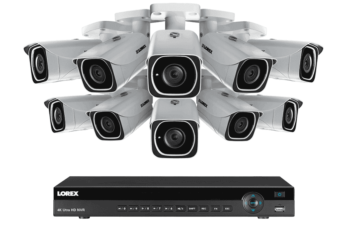 Lorex by Flir, Lorex 4KHDIP1610 16 Camera 10 Channel Indoor/Outdoor 4K Ultra HD IP Security Surveillance System New
