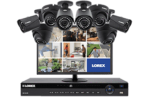 Lorex by Flir, Lorex HDIP1644MDW 8 Camera 16 Channel with  24" LED Monitor Surveillance Security System New