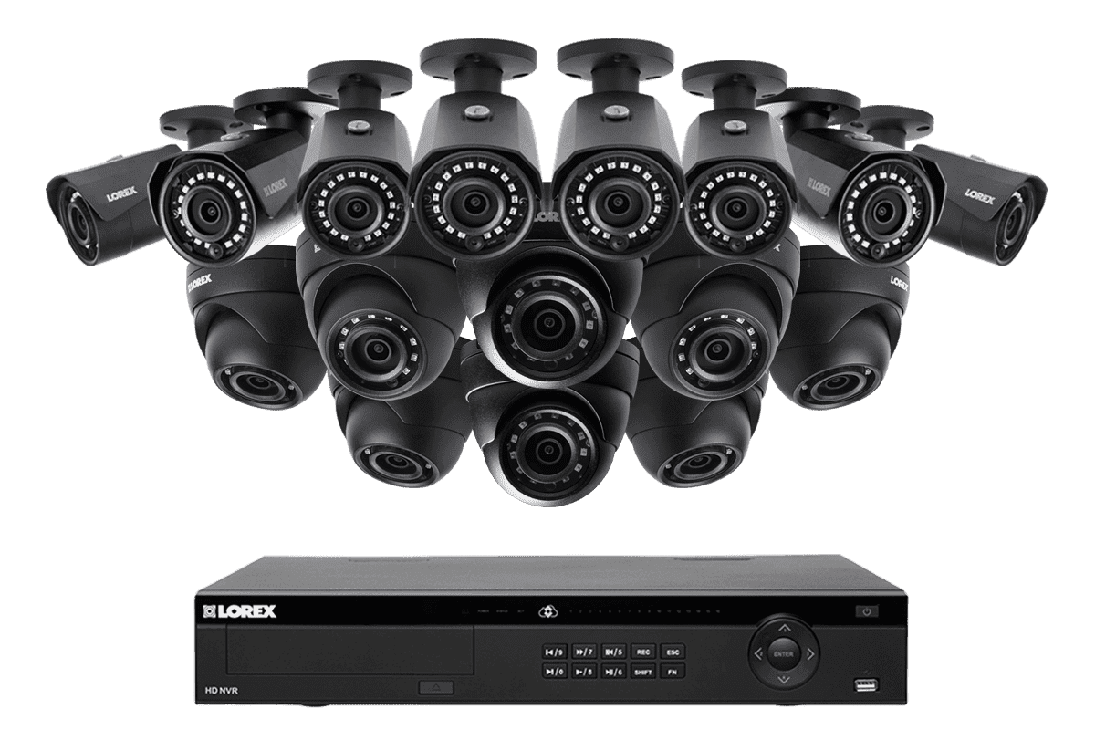 Lorex by Flir, Lorex HDIP1688DW 16 Camera 16 Channel Weatherproof 2K Resolution Surveillance Security System New