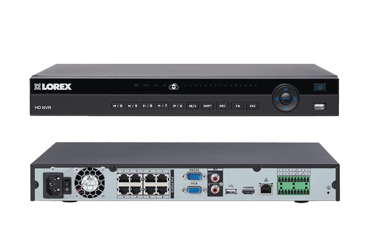 Lorex by Flir, Lorex HDIP88BW 8 Camera 8 Channel Weatherproof 2K IP Resolution Security Surveillance System New