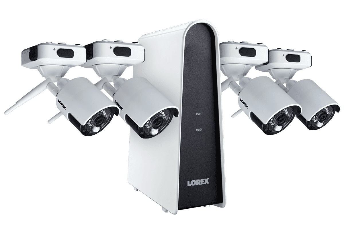 Lorex by Flir, Lorex LHB80616GC4W Wire Free Battery Powered 4 Camera 6 Channel Indoor/Outdoor Security Surveillance System New