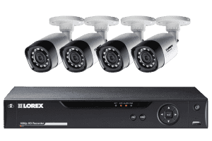 Lorex by Flir, Lorex LHD84W HD 1080P 4 Cameras 8 Channel Weatherproof DVR Surveillance Security System New