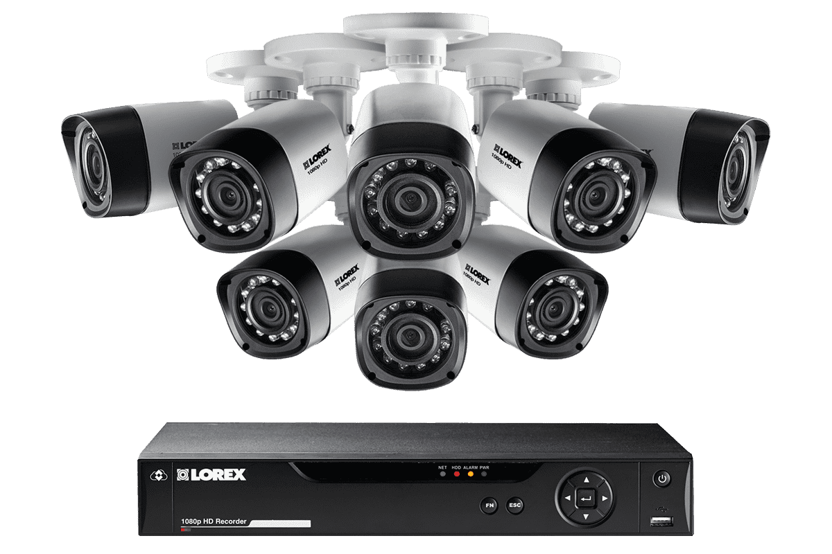 Lorex by Flir, Lorex LHD88W HD 1080p 8 Camera 8 Channel DVR Surveillance Security System New