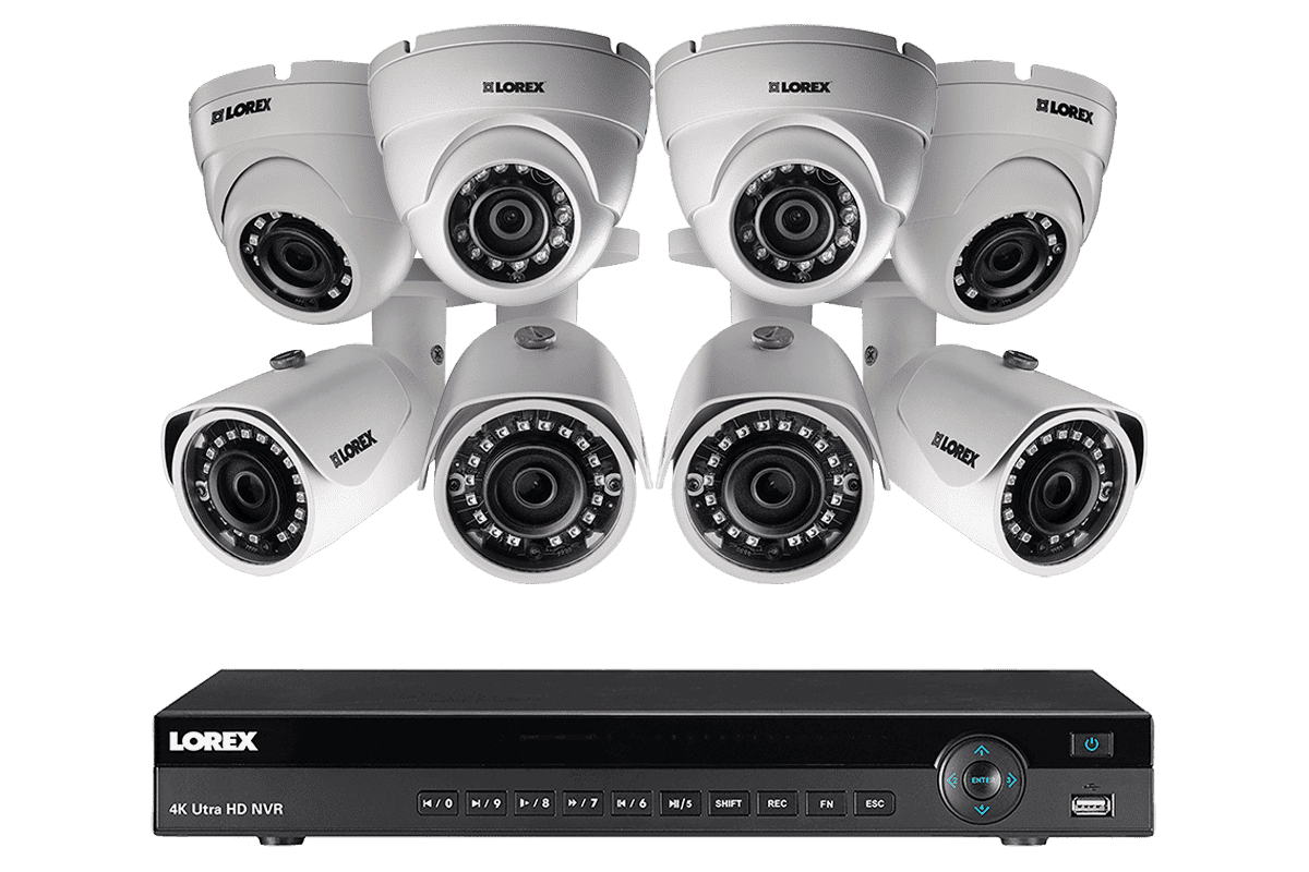Lorex by Flir, Lorex LN10802-168W 8 Camera 16 Channel NVR 2K IP Indoor/Outdoor Surveillance Security System New