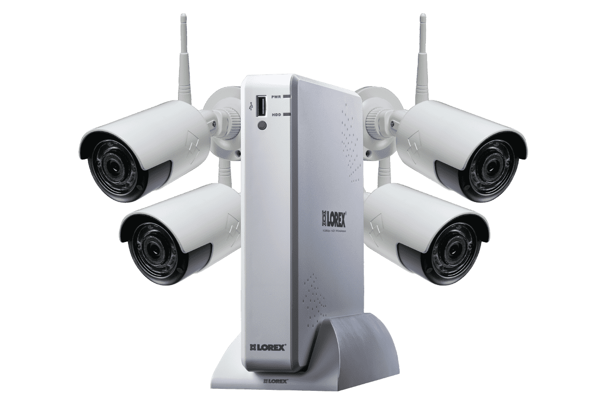 Lorex by Flir, Lorex LW1080-44W 4 Camera 4 Channel HD 1080p DVR Indoor/Outdoor Surveillance Security System New