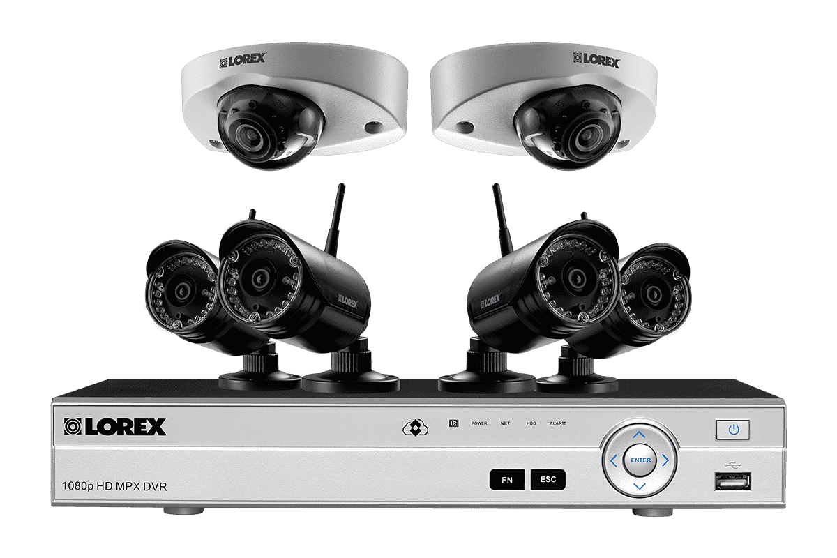 Lorex by Flir, Lorex LW1642W HD 6 Camera 16 Channel DVR Wireless Indoor/Outdoor Surveillance Security System New
