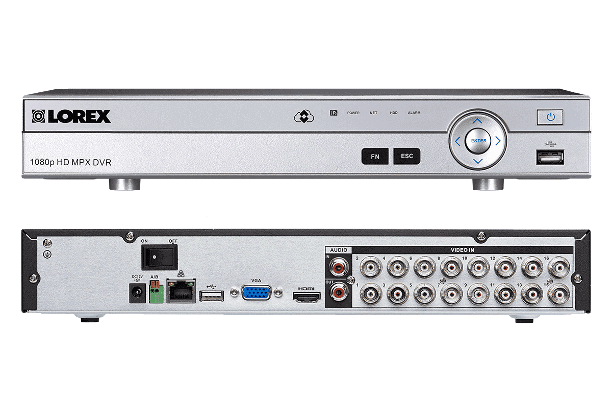 Lorex by Flir, Lorex LW164MW HD 4 Camera 16 Channel DVR and Monitor Indoor/Outdoor Surveillance Security System New