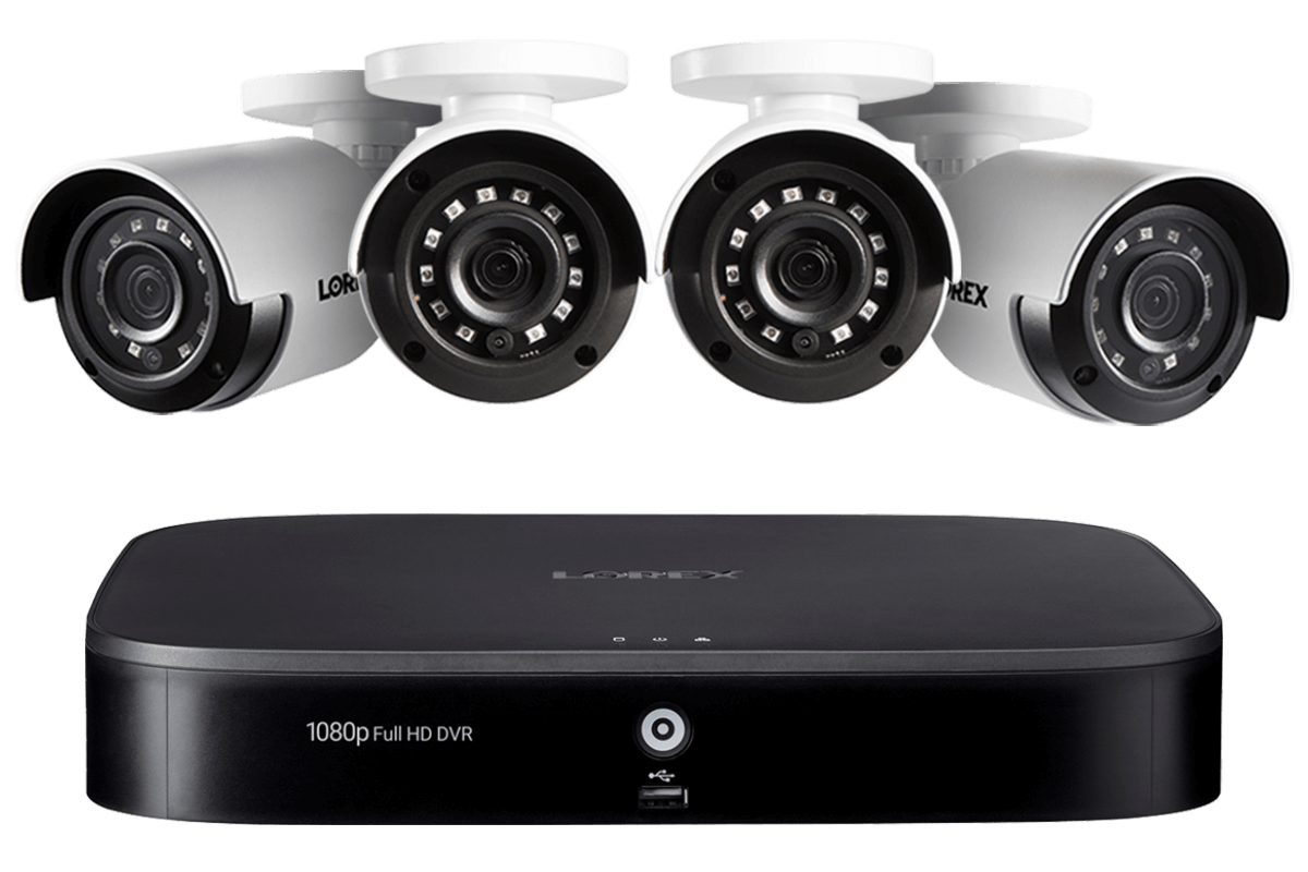 Lorex by Flir, Lorex LX1081-44 4 Camera 8 Channel 1080P 1TB IP Security Surveillance System New