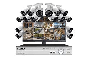 Lorex by Flir, Lorex MPX1616MUW 16 Camera 16 Channel HD 1080P DVR with Widescreen Monitor Surveillance Security System New