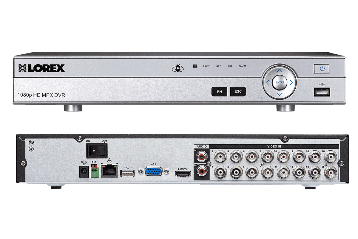 Lorex by Flir, Lorex MPX1684DW 12 Camera 16 Channel HD 1080P DVR Surveillance Security System New