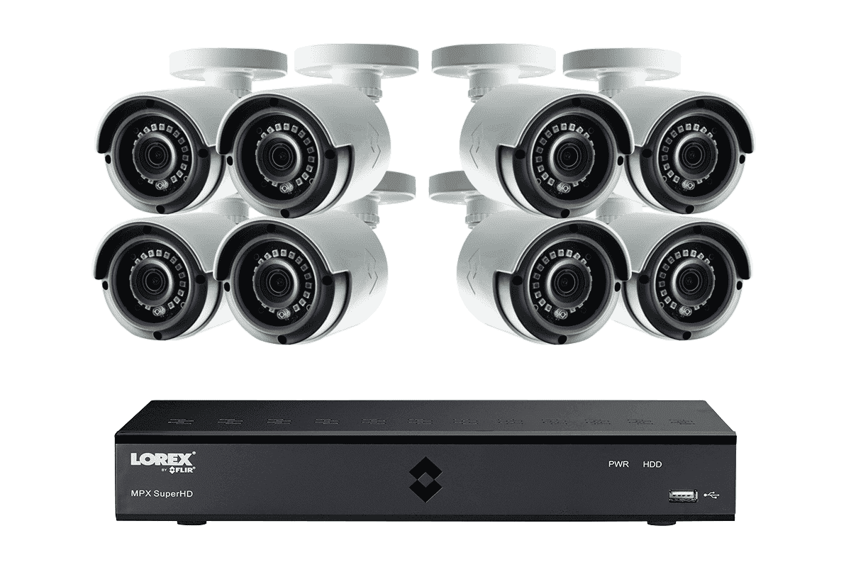 Lorex by Flir, Lorex MPX2K88 Super HD 4MP 8 Camera 8 Channel DVR Surveillance Security System New