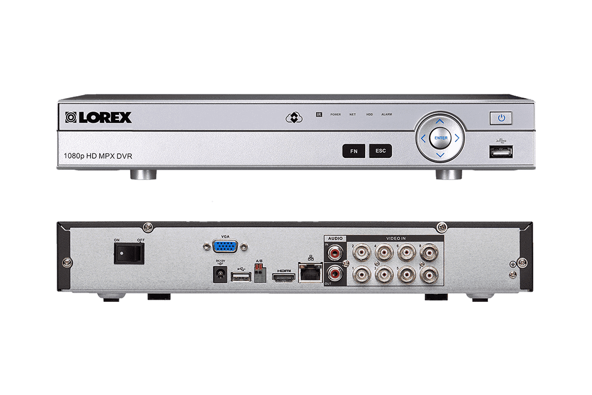 Lorex by Flir, Lorex MPX42W 1080P HD Weatherproof 2 Camera 4 Channel 1 TB MPX DVR Surveillance Security System New