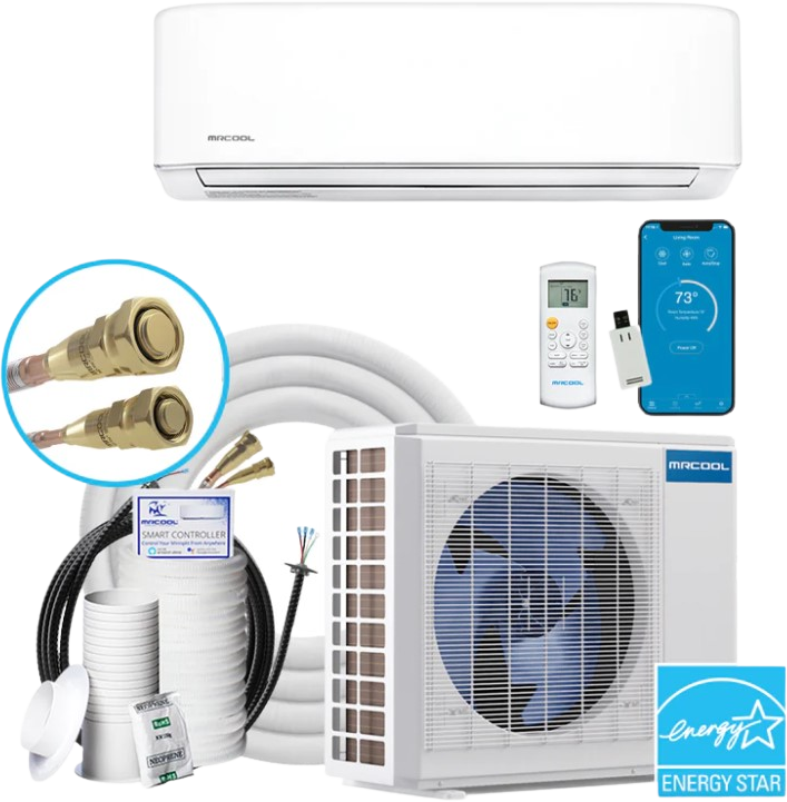 MRCOOL, MRCOOL Ductless Mini-Split Air Conditioner & Heater DIY Complete System 12K BTU 115V/60Hz 4th Gen New