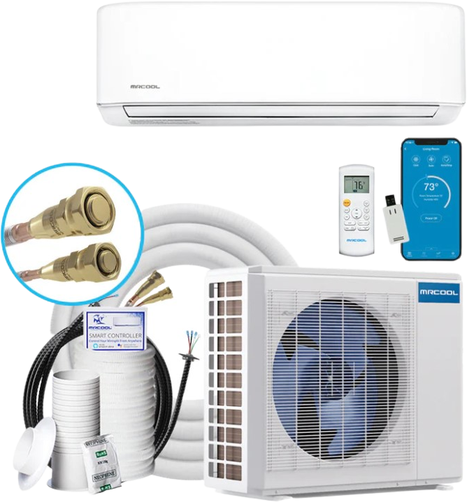 MRCOOL, MRCOOL Ductless Mini-Split Air Conditioner & Heater DIY Complete System 24K BTU 208-230V/60Hz 4th Gen New
