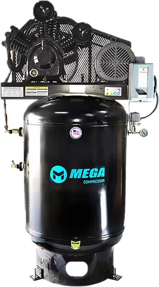Mega Compressor, Mega Compressor MP-10120V3-U Air Compressor 120 Gallon 10 HP 175 PSI Electric Start New
