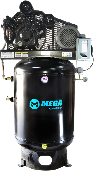 Mega Compressor, Mega Compressor MP-10120V3-U460 Air Compressor 10 HP 120 Gallons 460 Volts Electric Start New