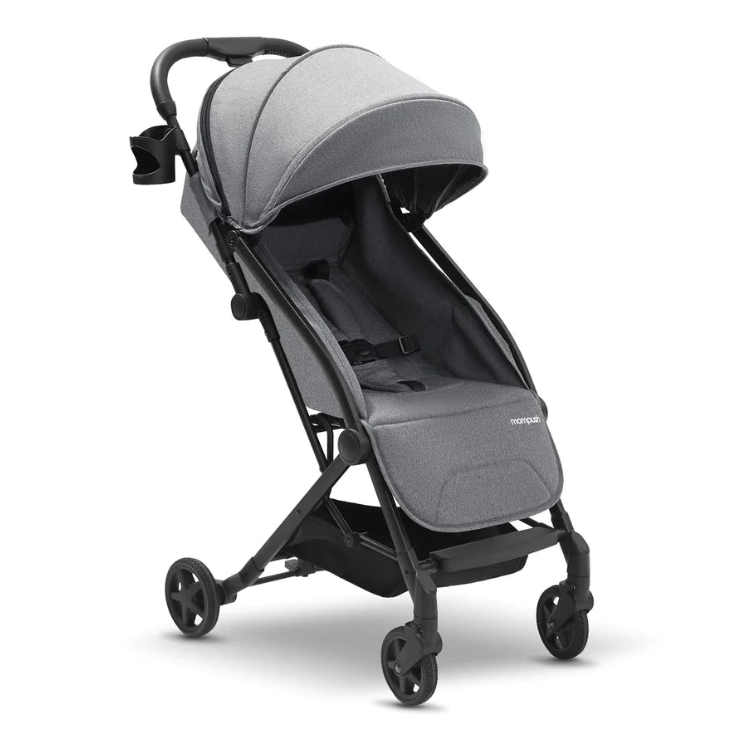 Mompush, Mompush Lithe Reclining Compact One-Hand Fold Luggage-Style Travel Canopy Stroller New