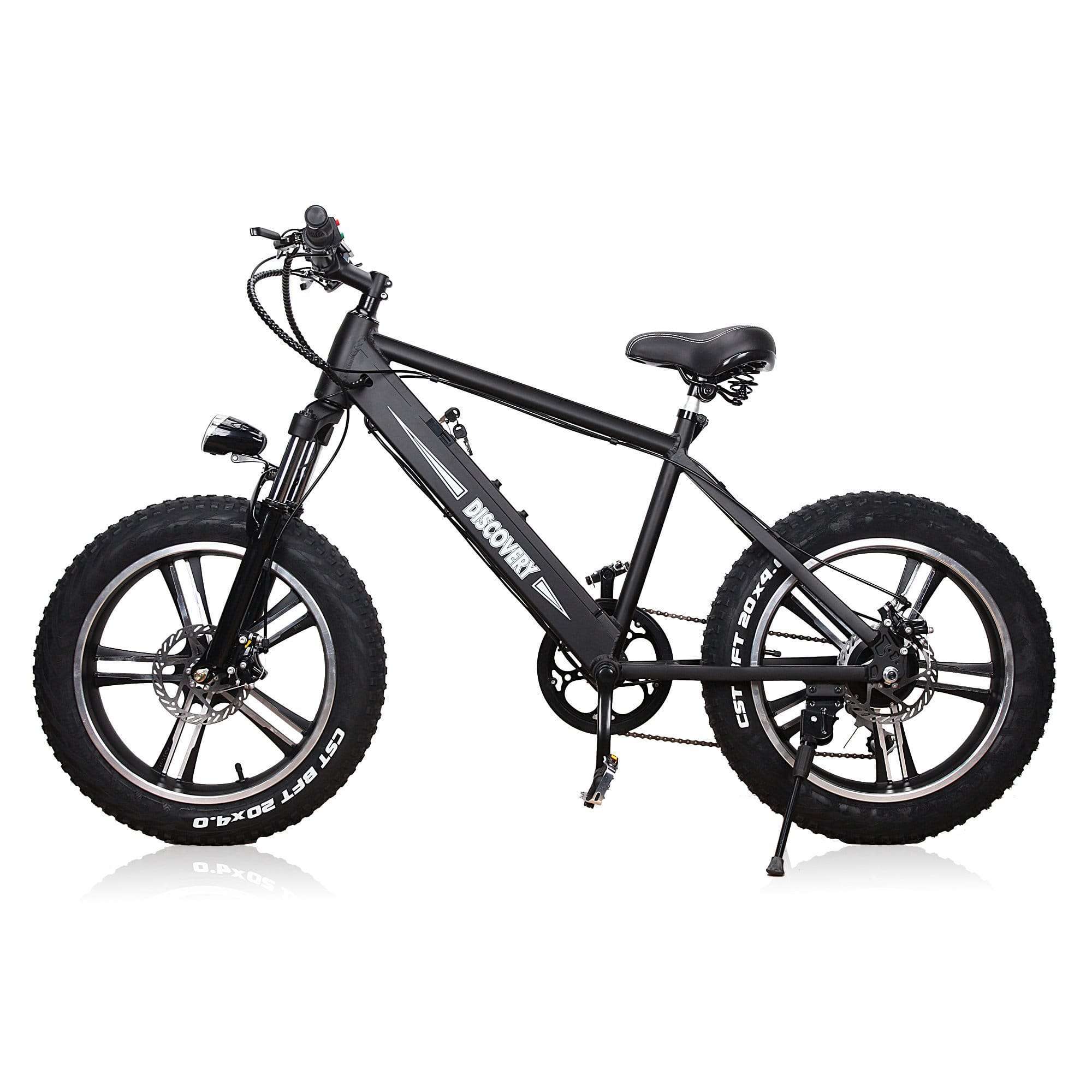 Nakto, NAKTO 20 inch 300W Motor with Peak 600W 20 MPH Discovery Fat Tire Electric Bicycle 6 Speed E-Bike 48V Lithium Battery New