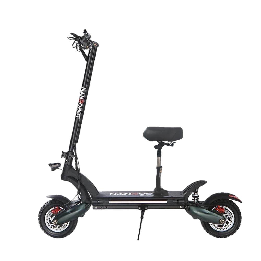 NANROBOT, NanRobot D6+ Foldable Lightweight 2000W 26ah 52V 10" 28+ MPH Electric Scooter with Seat New