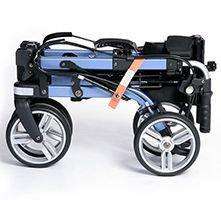 EV Rider, New EV Rider Move-X Rollator 4 Wheel Walker Blue/Black