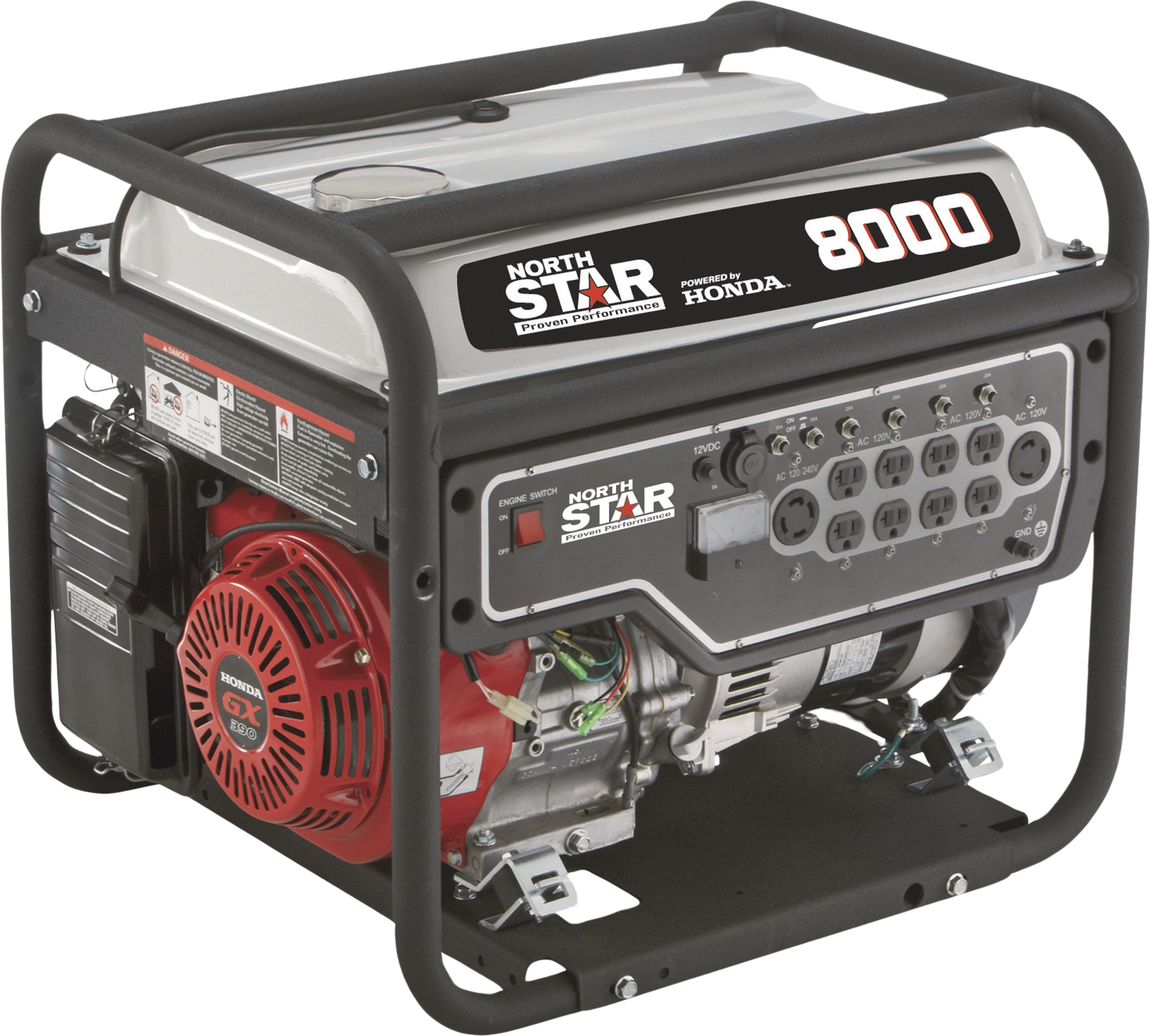 NorthStar, NorthStar 165603 Generator Honda Low THD 6600W/8000W Gas New