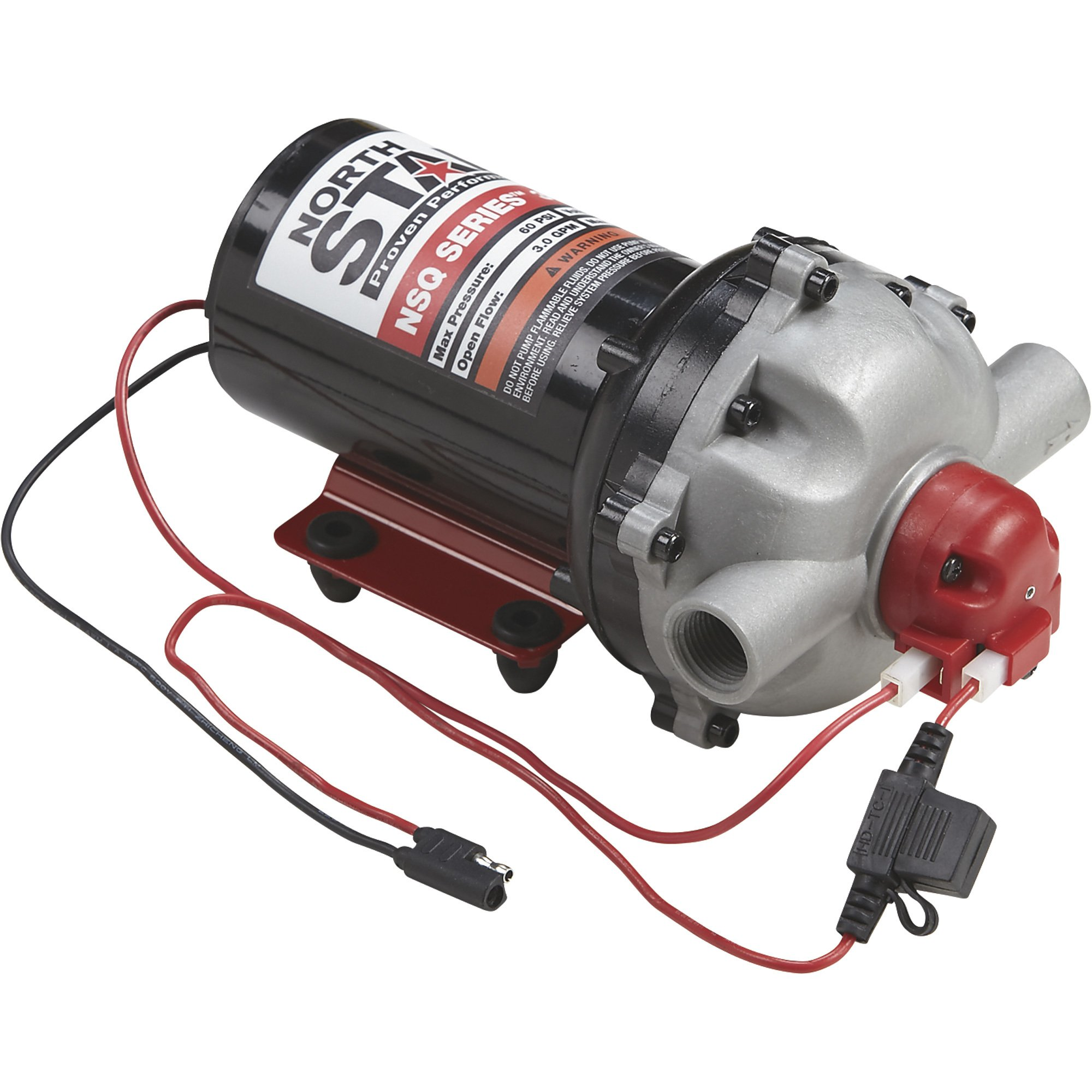 NorthStar, NorthStar NSQ Series Sprayer Diaphragm Pump On Demand 12V 60 PSI 3.0 GPM 2683061 New