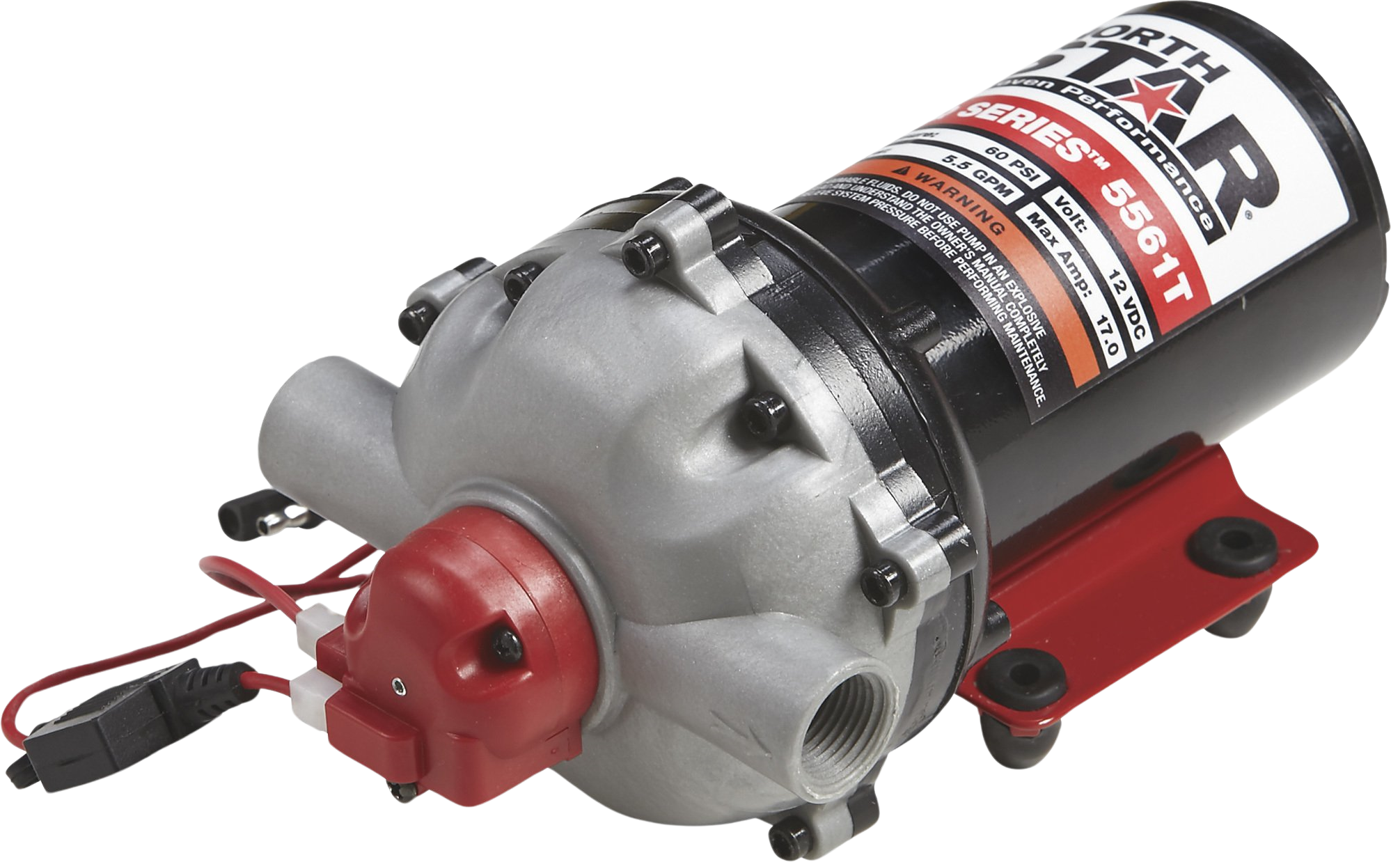 NorthStar, NorthStar NSQ Series Sprayer Diaphragm Pump On Demand 12V 60 PSI 5.5 GPM 2685561 New