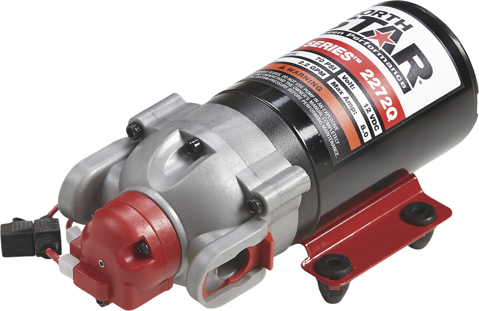 NorthStar, NorthStar NSQ Series Sprayer Diaphragm Pump On Demand 12V 70 PSI 2.2 GPM 2682272 New