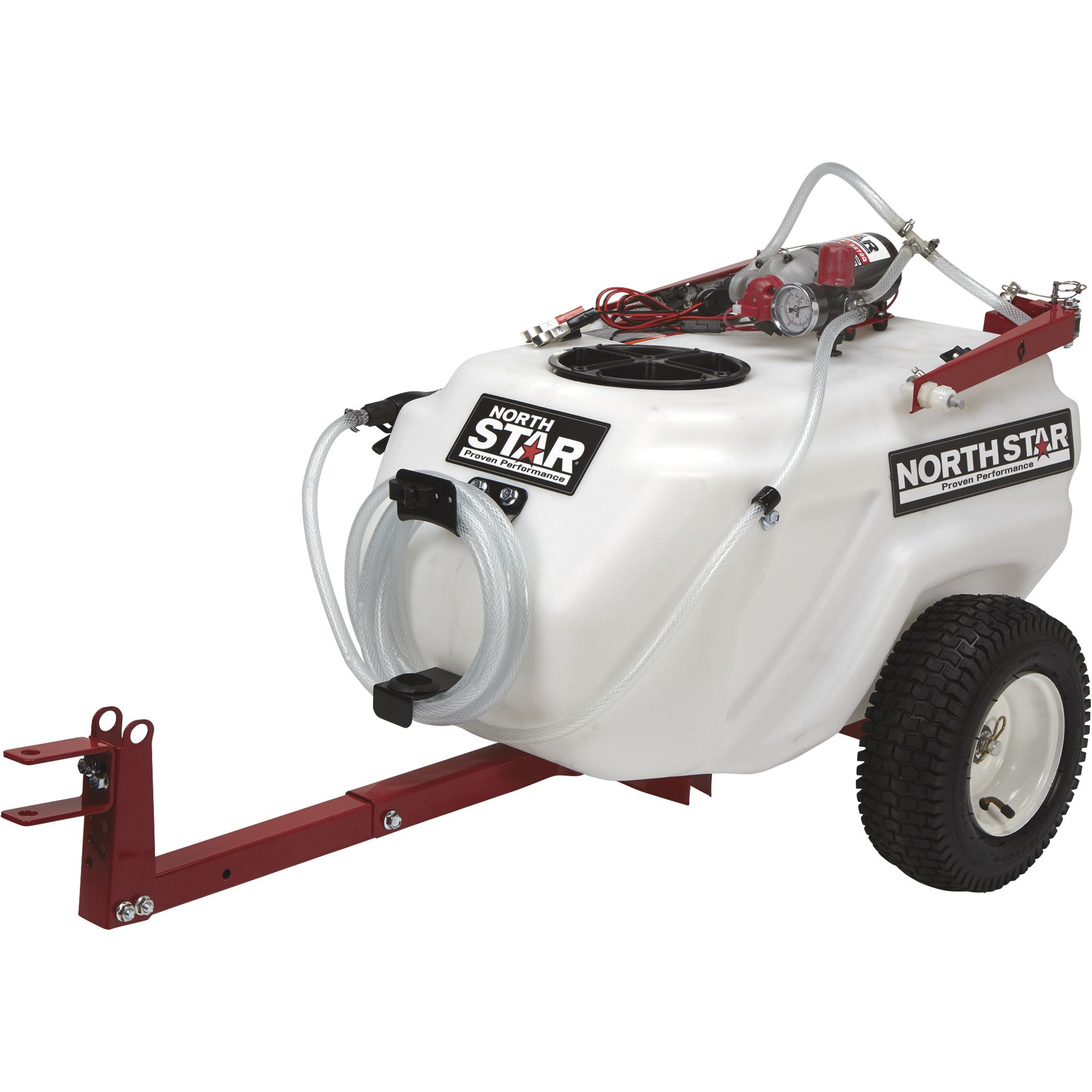 NorthStar, NorthStar Tow Behind Trailer Boom Broadcast and Spot Sprayer 21 Gallon Capacity 70 PSI 12V DC 2.2 GPM 282780 New