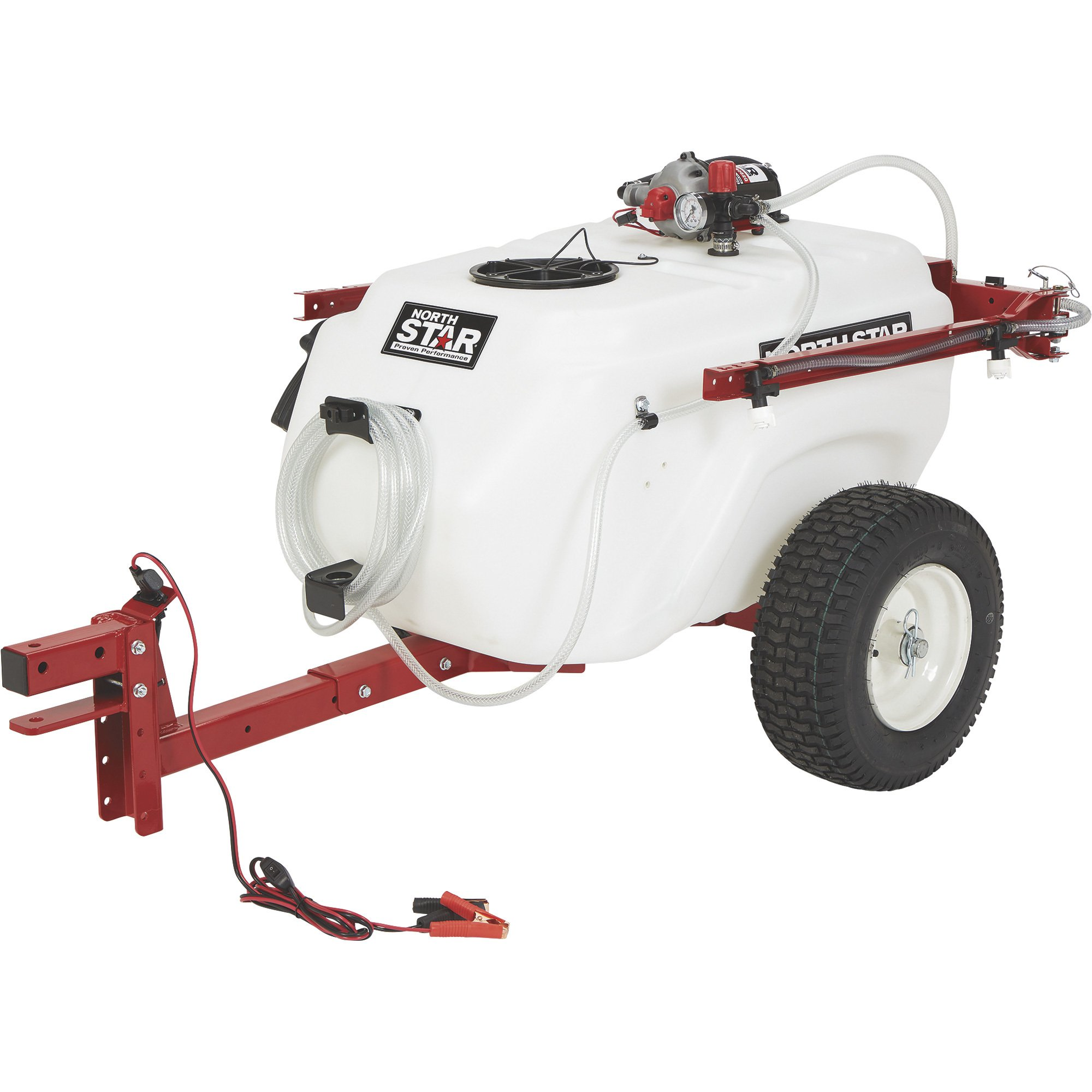 NorthStar, NorthStar Tow Behind Trailer Boom Broadcast and Spot Sprayer 41 Gallon Capacity 60 PSI 12V DC 4.0 GPM 282585 New