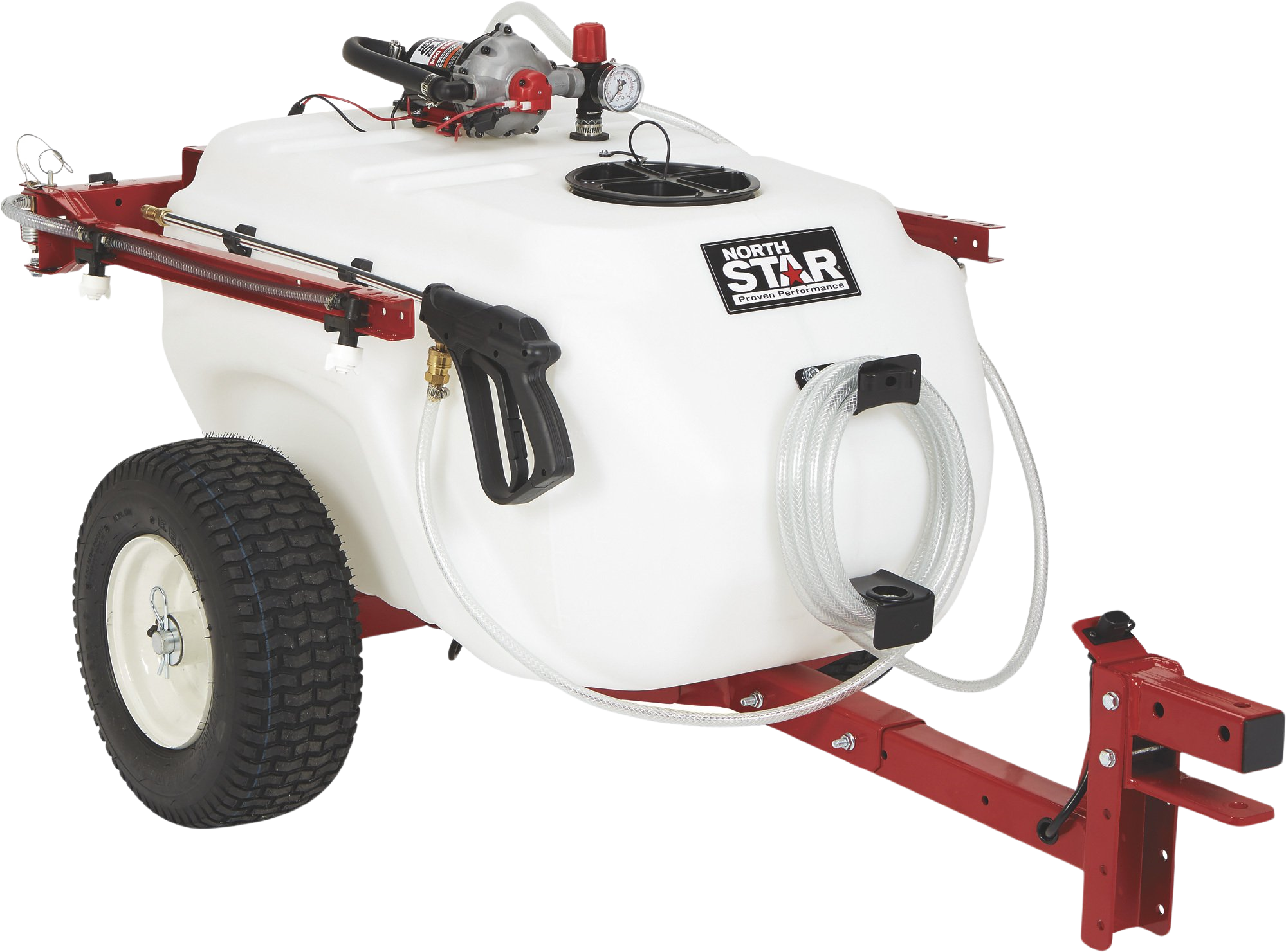 NorthStar, NorthStar Tow Behind Trailer Boom Broadcast and Spot Sprayer 41 Gallon Capacity 60 PSI 12V DC 4.0 GPM 282585 New