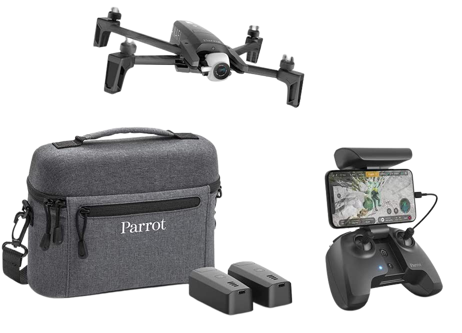 Parrot, Parrot PF728020 ANAFI Drone Extended Foldable Quadcopter 4K HDR Camera with a 180° Vertical Swivel Camera  Dark Grey New