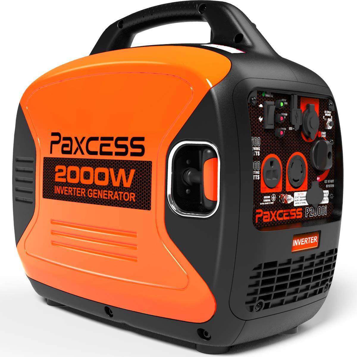 Paxcess, Paxcess P2000i 1600W/2000W Super Quiet Portable Gas Inverter Generator New
