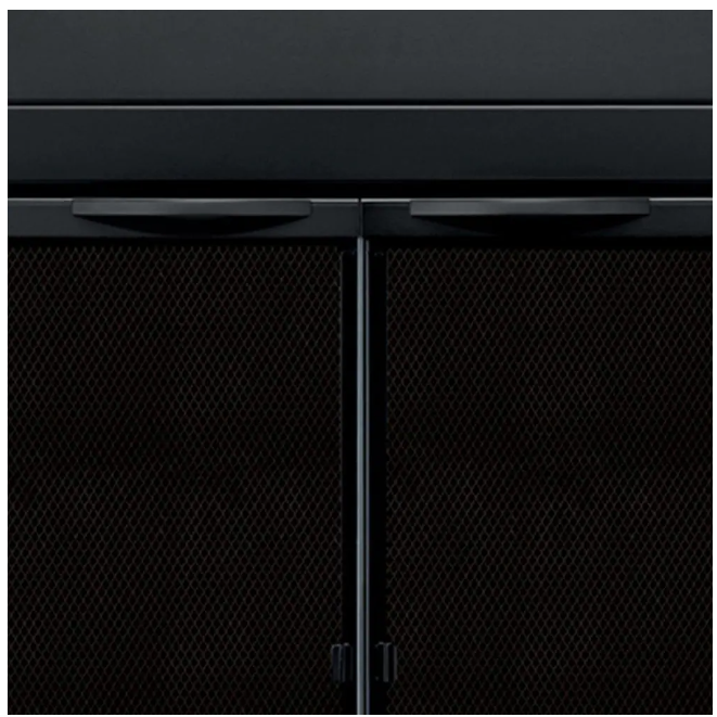 Pleasant Hearth, Pleasant Hearth Alpine Medium 32.5 by 37.5 in. Opening Glass Fireplace Doors Black New