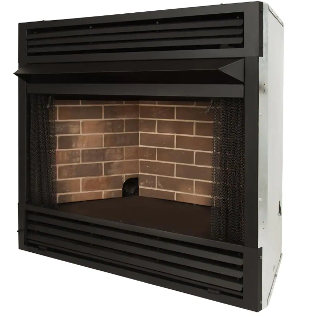 Pleasant Hearth, Pleasant Hearth Universal Circulating Zero Clearance 36 in. Ventless Dual Fuel Fireplace Insert New