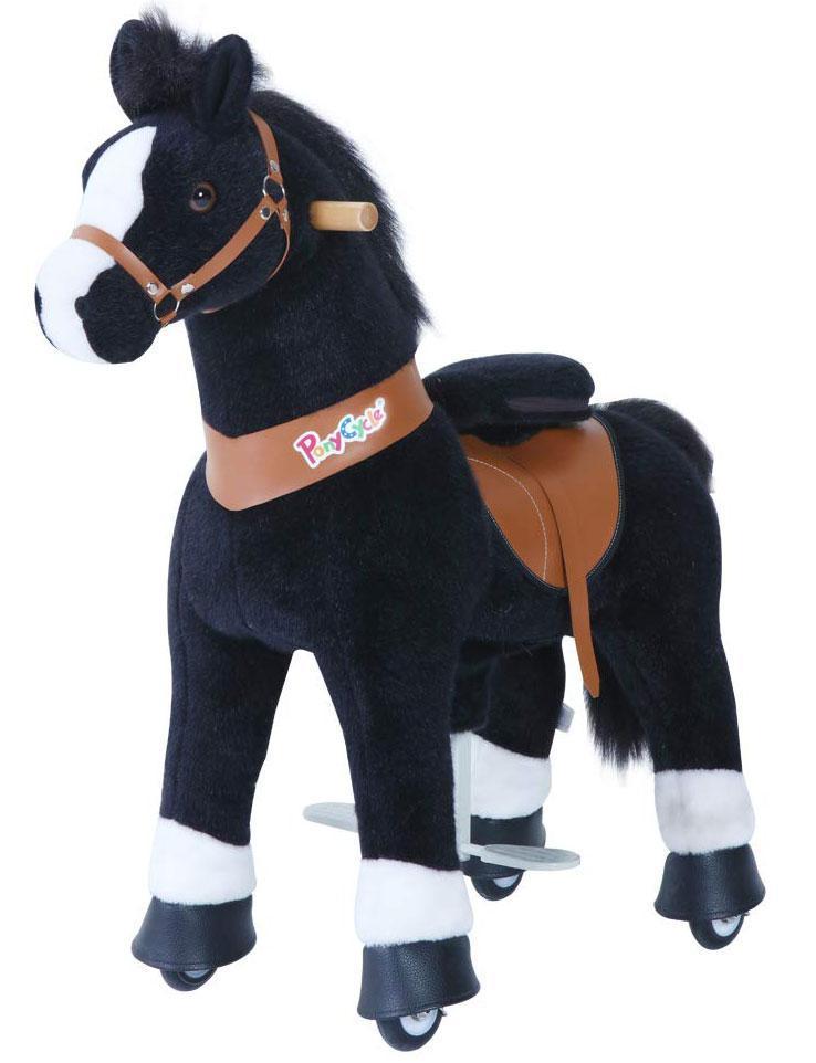 PonyCycle, PonyCycle Vroom Rider U Series U426 Ride-On Pony Black With White Hooves Large New