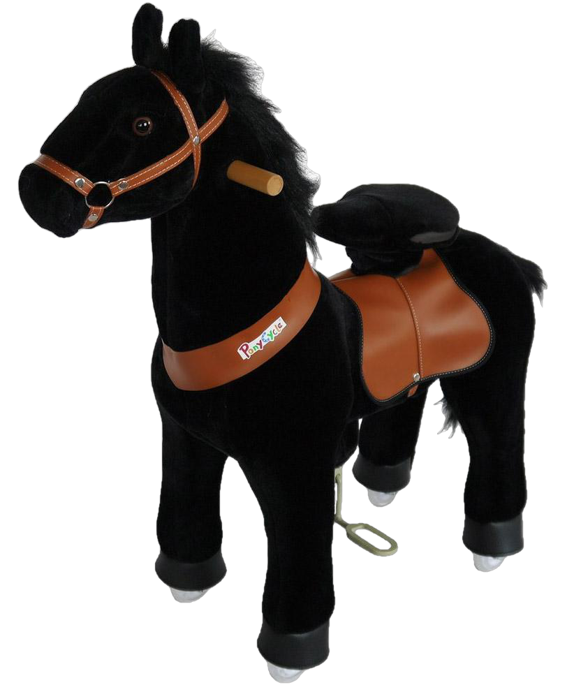 PonyCycle, PonyCycle x Vroom Rider VR-N3183 Ride-on Black Horse For for 3-5 Year Olds New