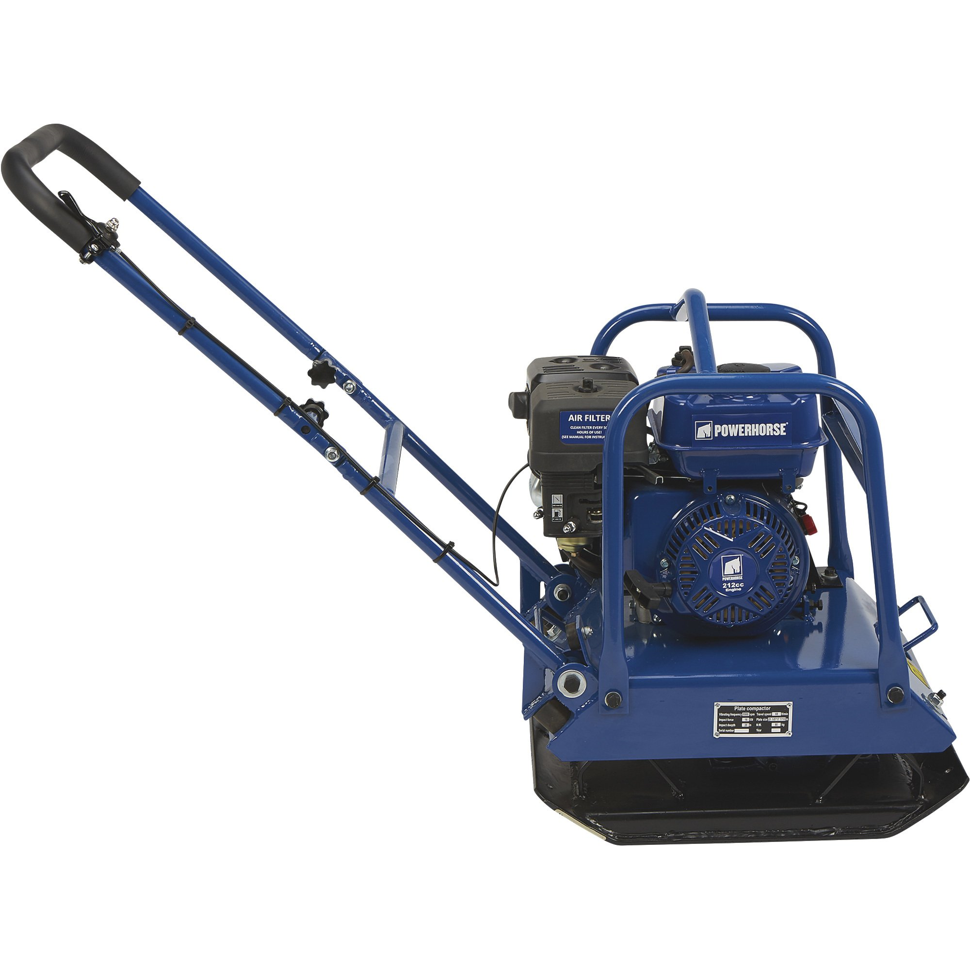 Powerhorse, Powerhorse 52313 Single-Direction Plate Compactor 7HP Compaction Force of 3950 lbs New